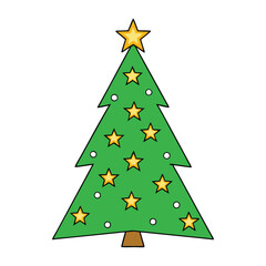 A magical Christmas tree formed entirely from sparkling stars, glowing against a dark night sky—radiating festive cheer, wonder, and the spirit of the holiday season.
