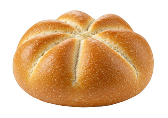 Kaiser roll isolated on transparent background