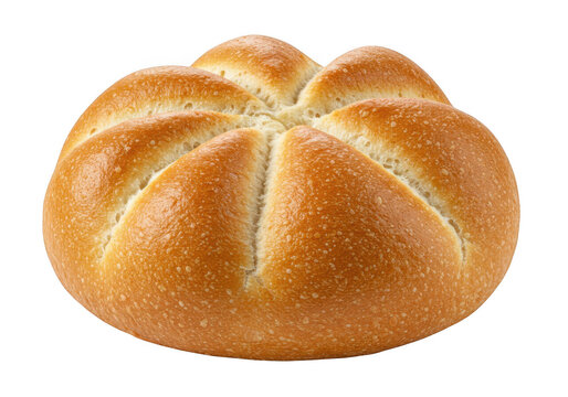 Kaiser roll isolated on transparent background