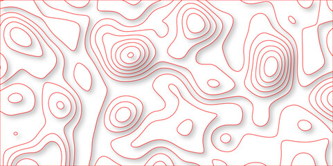 Abstract topographic contours map background, wave paper curved reliefs abstract background. geographic line map Modern design with topographic wavy pattern design for poster. vector illustration.	