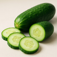 cucumber isolated on white background