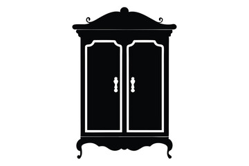 antique mirror isolated on white