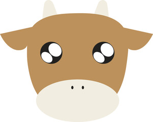 Yellow Bull Cartoon Illustration / 누렁 황소 캐릭터 일러스트
