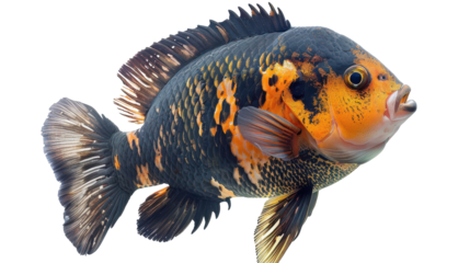 Vibrant tropical fish swimming gracefully in a clear aquarium environment