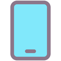 Mobile Icon. Phone, Cell Phone, Telephone, Smartphone Vector Icon. User Interface, User Experience, Flat Style Isolated Vector Icon.