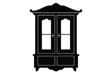 antique mirror isolated on white