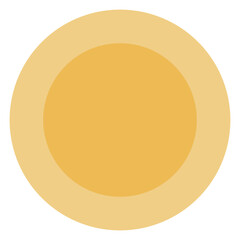 Dollar Coin Vector Flat Isolated Icon, User Interface Icon.