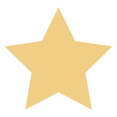 Star Icon Symbol. Flat Style Isolated Vector Icon.