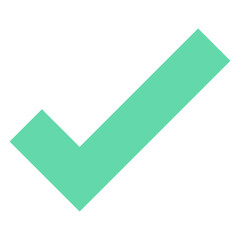 Check Mark, Tick Vector Flat Isolated Icon, User Interface Icon.