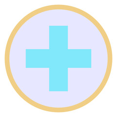 Add Button Tick Vector Flat Isolated Icon, User Interface Icon.