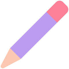Pencil Tool Icon, Flat Style Isolated Vector Icon.