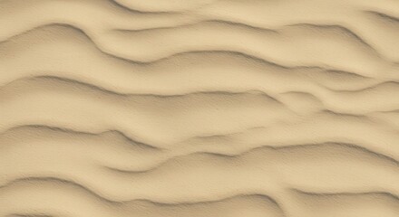 Obraz premium Ripple patterns sculpted by wind on a sandy landscape. Natural background texture of fine grain. Desert environment concept.