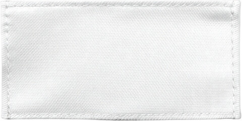 High Resolution White Fabric Sample with Stitched Edges Perfect for Mockups and Textile Designs