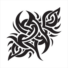 illustration vector graphic of tribal art abstract design ornament tattoo