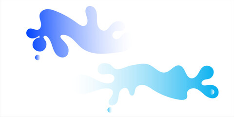 water splash shape for songkran festival background, wave water ripple flow for graphic, modern  vector illustration