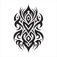 illustration vector graphic of tribal art abstract design ornament tattoo