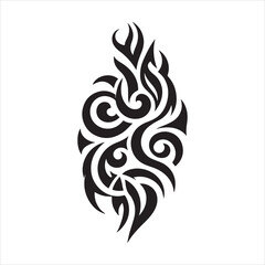 illustration vector graphic of tribal art abstract design ornament tattoo