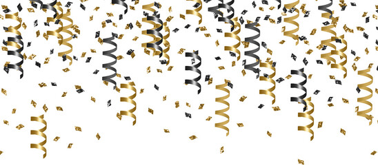 confetti golden decor