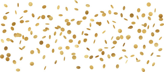 confetti golden decor