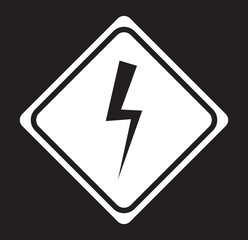 Warning sign. Dangerous electrical voltage icon set. High voltage sign. High voltage sign set, danger of electricity icons. High voltage icon. EPS 10.