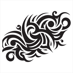 illustration vector graphic of tribal art abstract design ornament tattoo