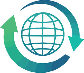 vector illustration of a transport, shipping company logo