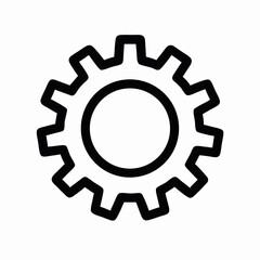 Black Gear Icon: Settings, Options, Mechanism