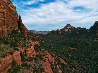 red rocks and trees in arizona