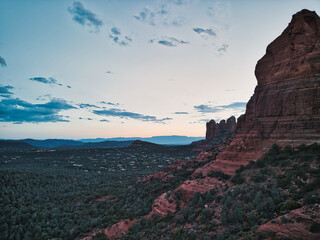 after sunset in sedona