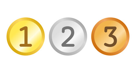 ランキングメダルアイコンセット