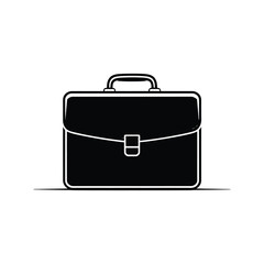 black briefcase silhouette