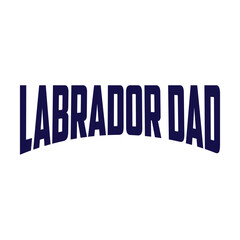 Labrador Dad With American Flag, USA Flag With Dog T-shirt Design.