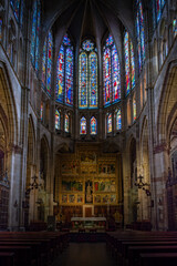 catedral gotica de Leon Castilla España ejemplo de estilo gotico Esapñol	
