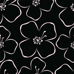Fototapeta premium Seamless pattern with floral background