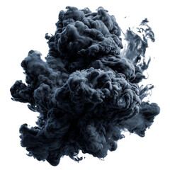 Dark Ink Cloud Abstract Art Swirling Smoke Design,
