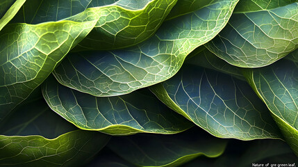 Obraz premium Close-up view of intricate leaf veins.