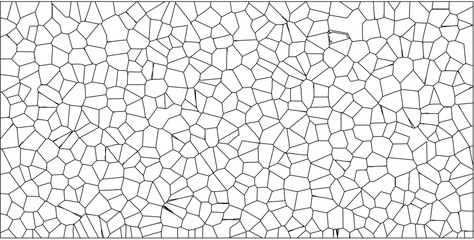 Obraz premium Abstract geometric pattern of irregular polygons creating a textured surface for backgrounds or design elements in black and white