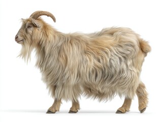 cashmere goat breed isolated on white