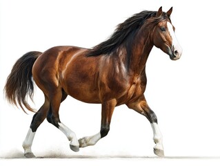 Obraz premium mustang horse breed isolated on white