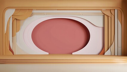 Abstract pastel background with circular display