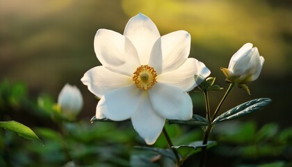 Fototapeta premium white flower close up