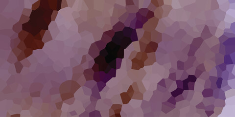 Abstract polygon mosaic composed of purple and brown tones creates a textured and modern graphic design