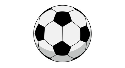 Naklejka premium Football Championship. Soccer ball illustration in black and white
