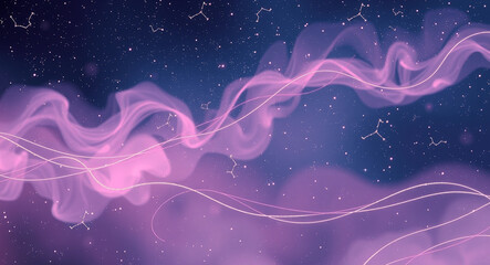 Obraz premium Abstract blue and purple glow background