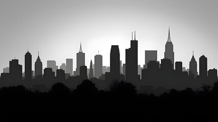 Obraz premium Minimalist cityscape 