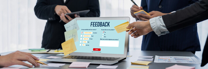 Customer feedback and review analysis by brisk computer software for corporate business