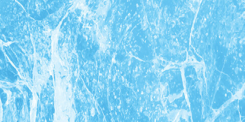 Abstract textured background of blue ice with white veins and cracks ideal for graphic designs