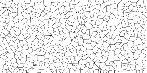 Geometric abstract black and white cell pattern graphic design element for background and decorative use