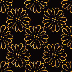 Seamless pattern with floral background