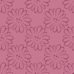 Seamless pattern with floral background